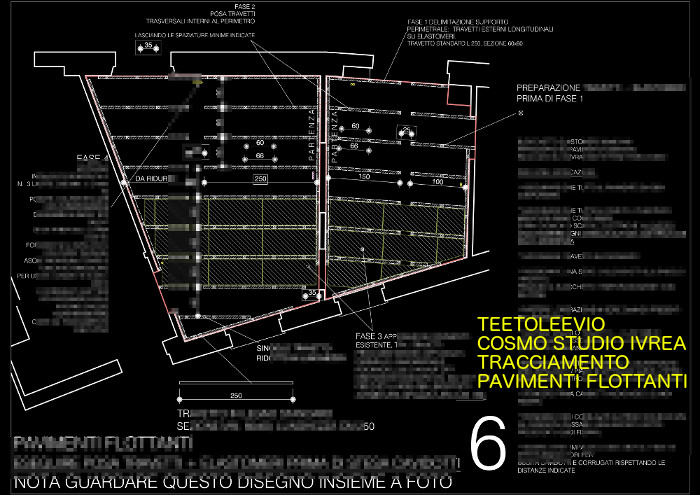 pavimento flottante sala batteria